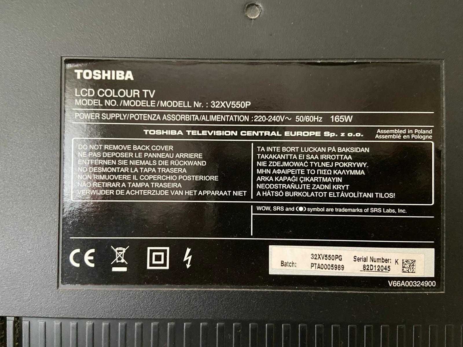 TV Toshiba 32XV550P