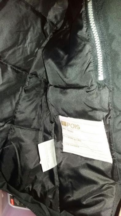 Czarna zimowa kurtka Pois S/M ciepła,czysta (super jakość)
