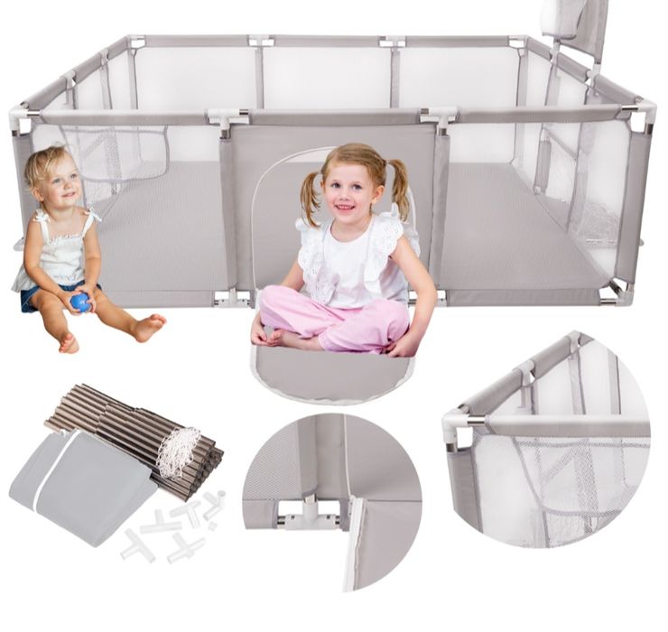 Szary kojec blisko 120x180 cm