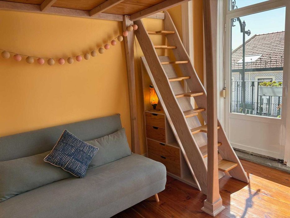 Cama mezzanine/beliche em madeira - Excelente estado