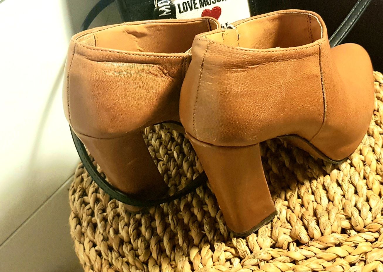 Botki PRIMA MODA 36 camel Skóra