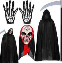 Zestaw 4-częściowy kostium na Halloween Strój Śmierć Kostucha K197
