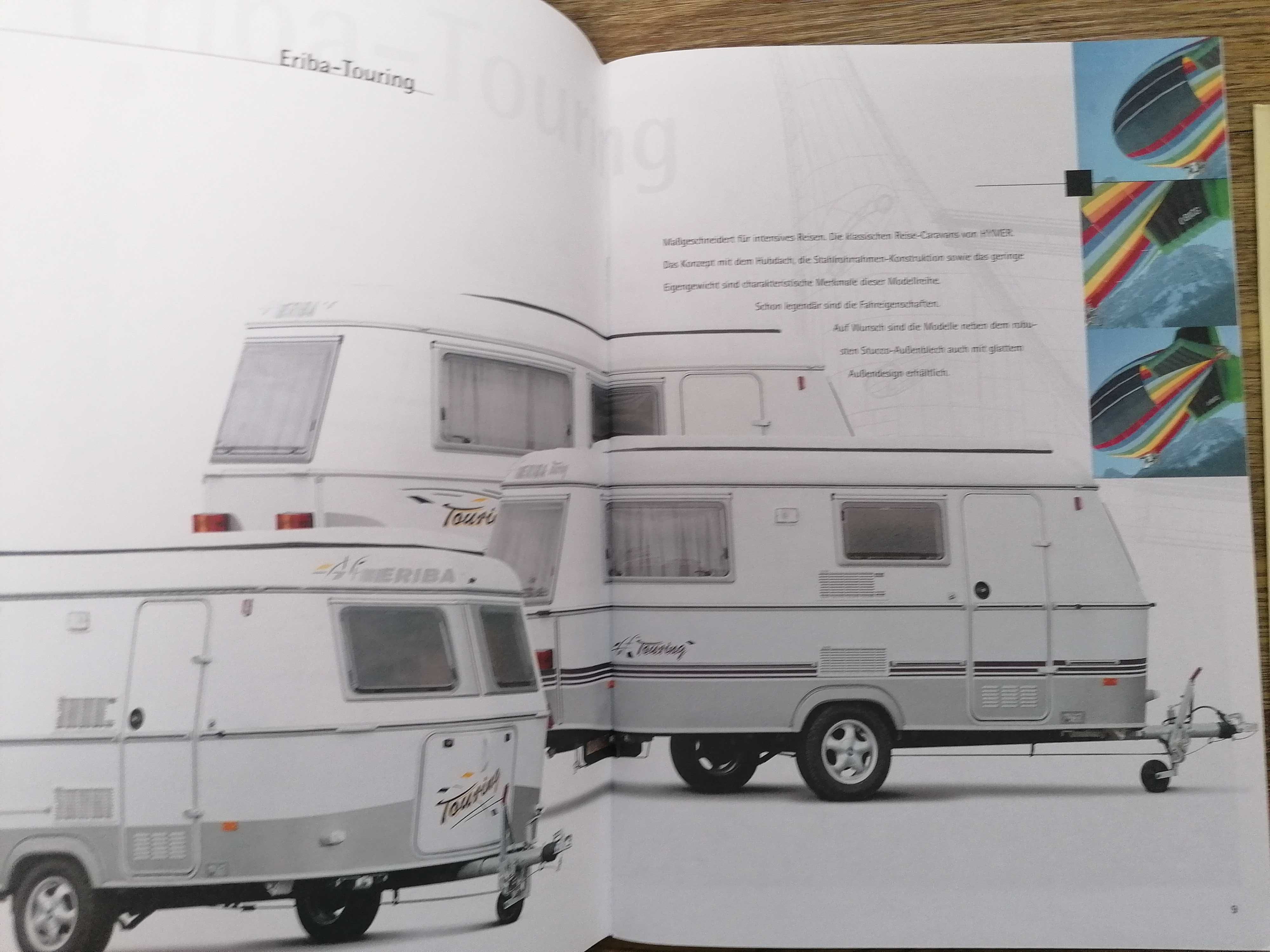 Prospekt Hymer przyczepy kempingowe Eriba