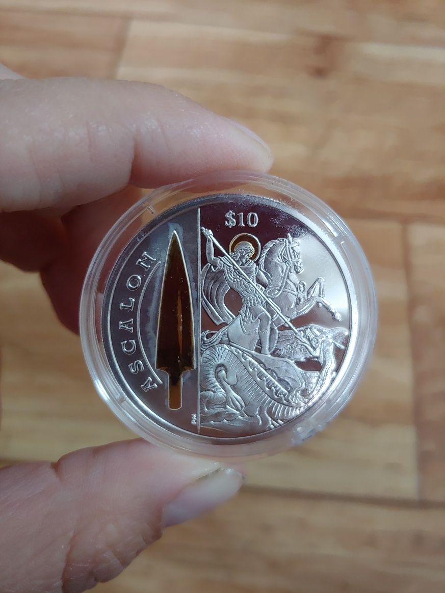 набор из 3 монет Виргинские острова 10 долларов 2013 год Легендарное о