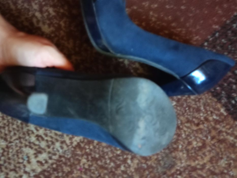 Buty na szpilce 35 granatowe Jenny Fairy 7cm