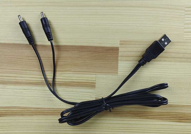 USB кабель для стелек / перчаток с подогревом (раздвоенный)