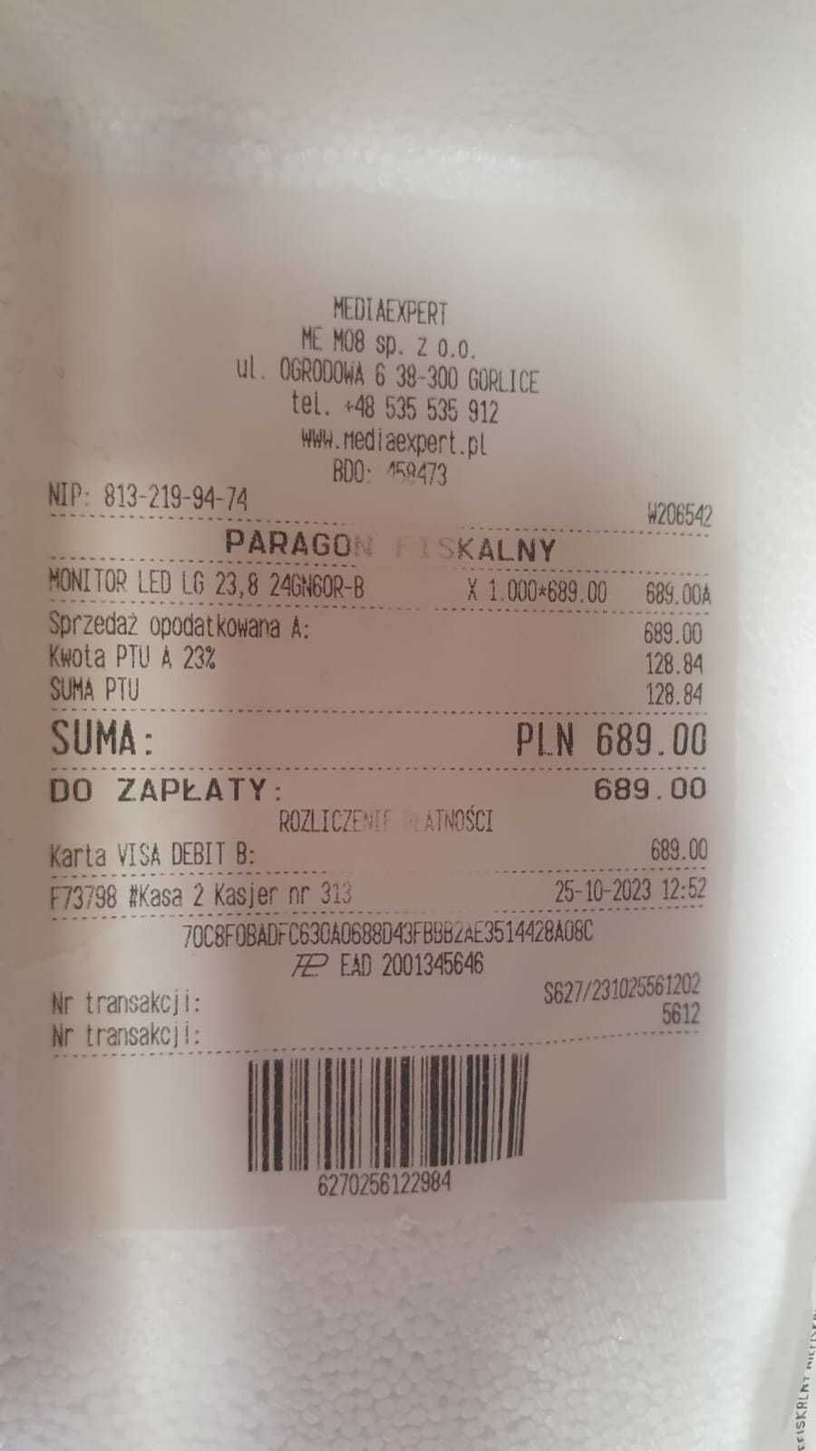 Monitor 24" LG24GN60R - Madej Gorlice Mickiewicza -