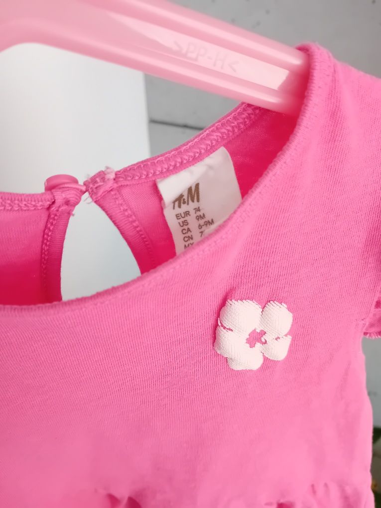 Sukienka r.74 H&M letnia zwiewna niemowlęca