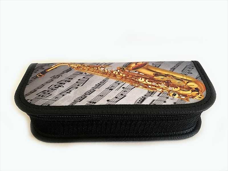 Saksofon Zebra Music P18 - sax - piórnik made in Poland -