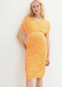 B.P.C sukienka ciążowa z marszczeniem we wzorki 40/42.