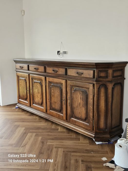 Duża dębowa komoda 280cm