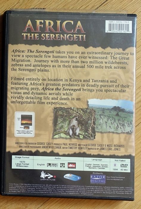 DVD Africa Serengeti (TANZANIA)