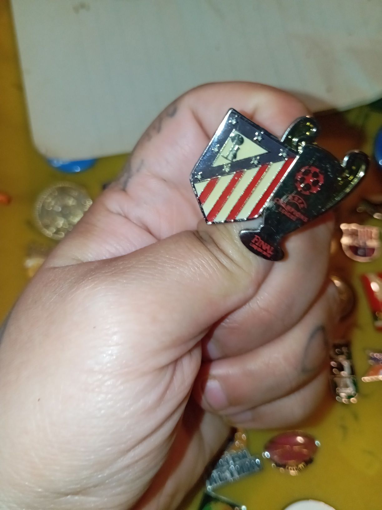 Atlético Madrid Champions pin