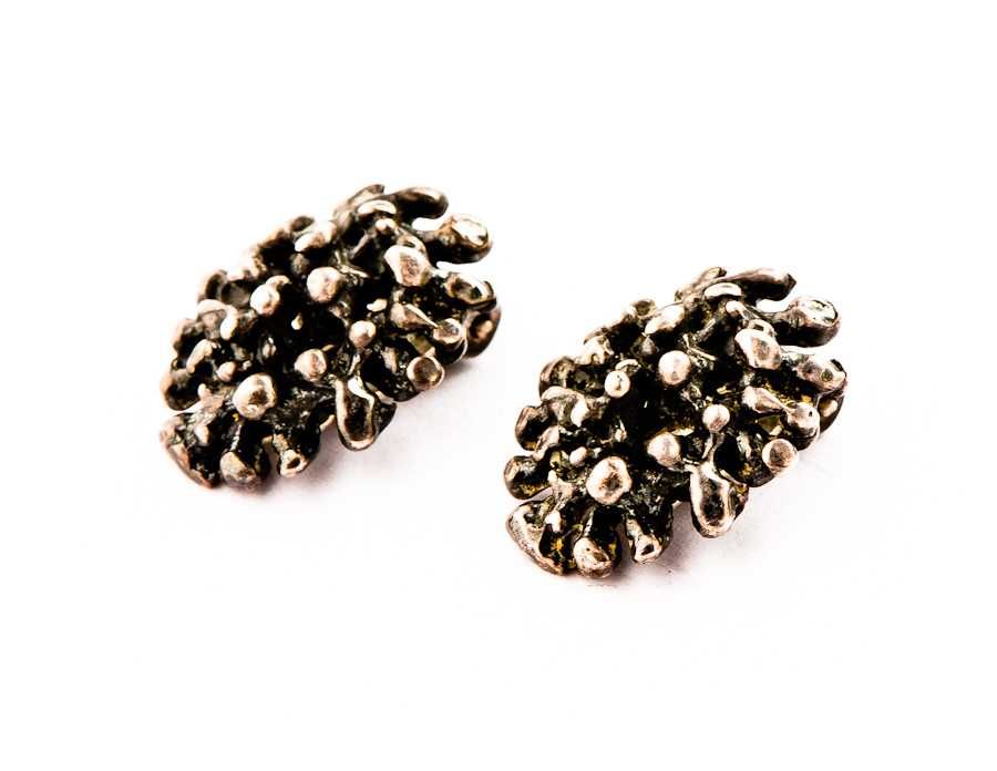 Poznańskie Srebrne Klipsy - 10,54g - VINTAGE - RYTOSZTUKA - Kraków