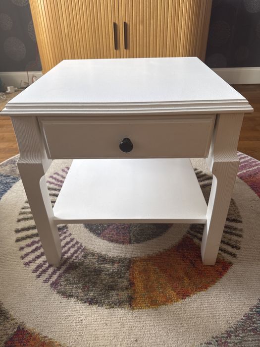 Stolik kawowy drewniany biały ODBIÓR SOPOT