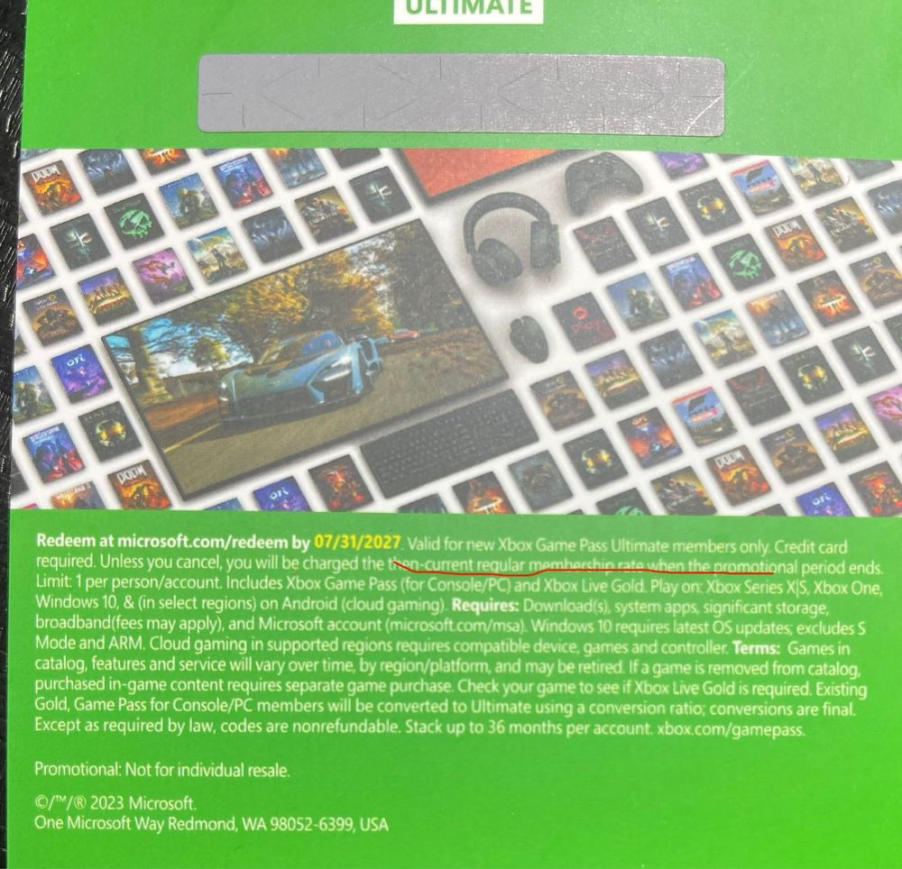 Xbox Game Pass Ultimate 1 месяц