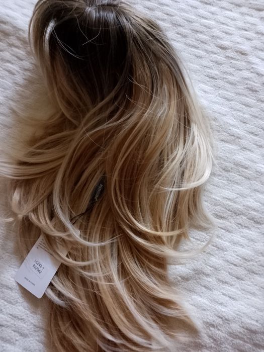 Peruka blond włosy,piękne