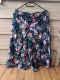 Spódnica spodnie w kwiaty spodnie letnie