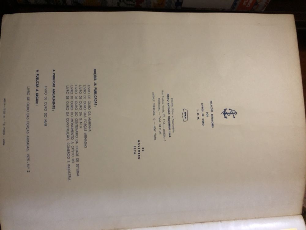 Livro de Ouro das Forças Armadas 1974