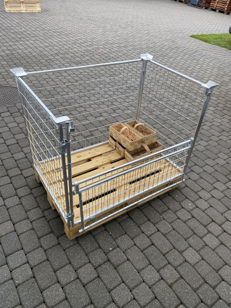 Nadstawka paletowa giterbox gitterbox kosz siatkowy pojemnik skrzynia