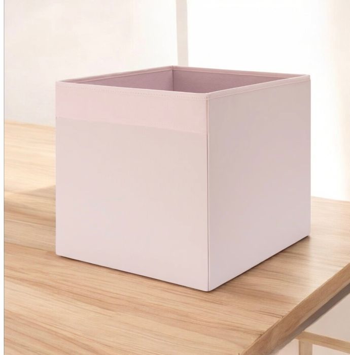 Nowy różowy kosz organizer pudełko