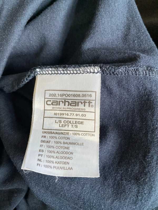 Bluzka, longsleeve Carhartt granatowy navy L streetwear workwear swag