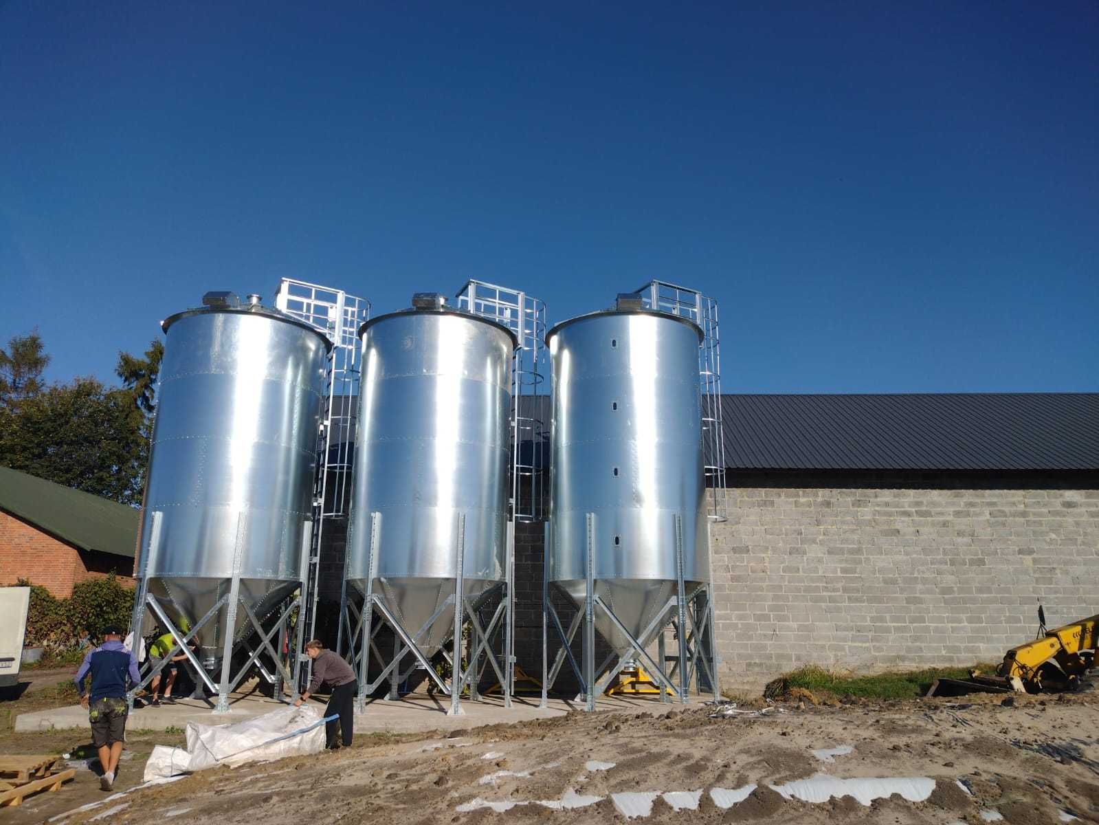 Silos paszowy na pasze 15,5t zbiornik