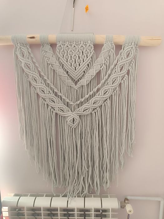 Makrama duża miętowa