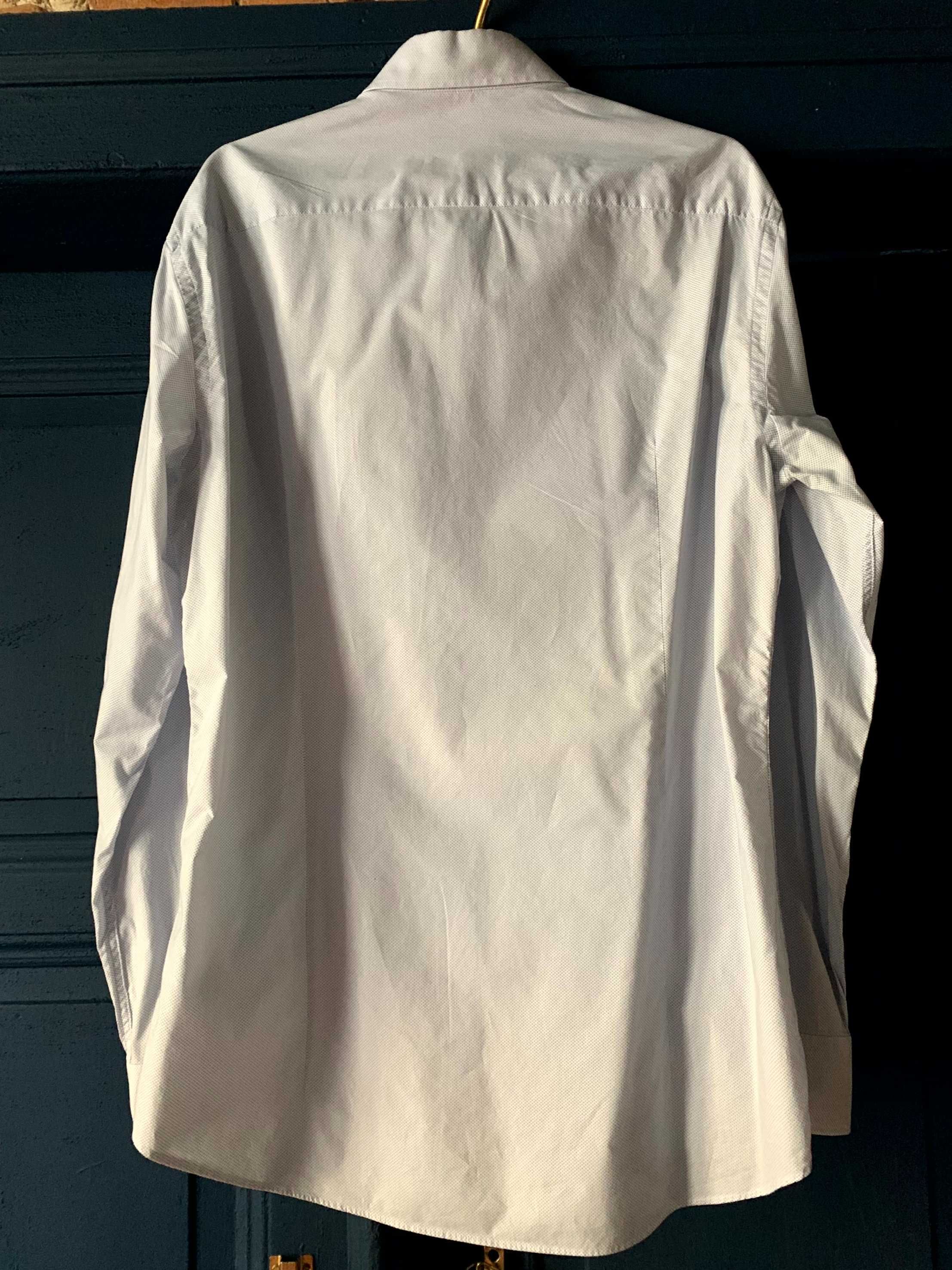 Jake's biała koszula długi rękaw slim fit 100% bawełna 41/42 stan BDB