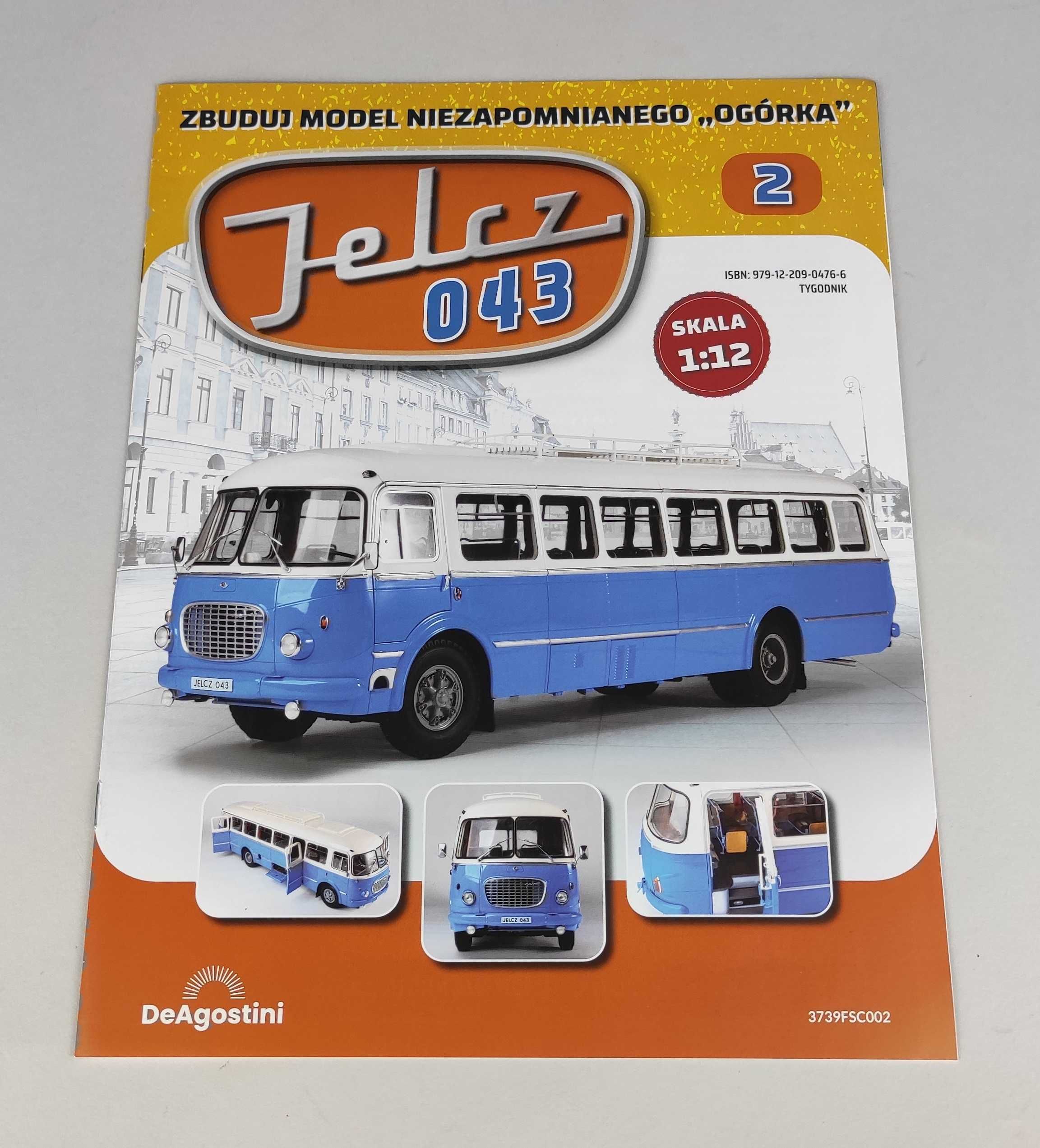 Jelcz 043 Ogórek model skala 1:12 nr 1+2