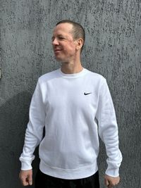 Оригінал Світшот Nike Club Swoosh Crew Men's 611467-100 Свитшот Белый