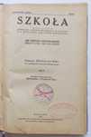 Szkoła Miesięcznik 1932 Rocznik LXIII red. Michał Siciński