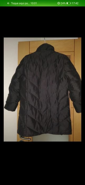 Casaco almofadado criança 14 anos cinzento sem capuz