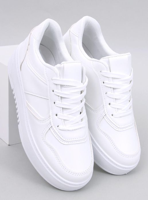 Sneakersy Damskie Lees White