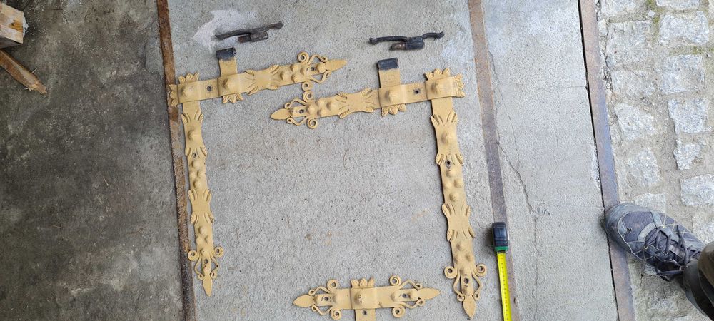 Zawiasy ozdobne kute duze