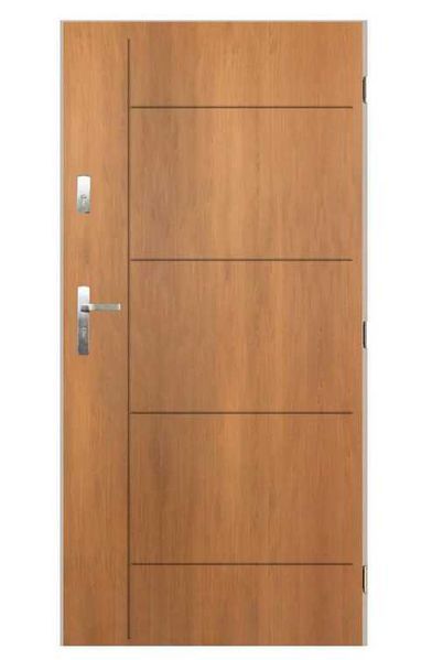 Drzwi zewnętrzne Białe PEŁNE 80, 90 model "SWING" SZYBKA DOSTAWA