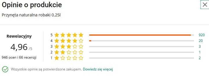 Kaster 0,25l Robak przynęta wedkarska