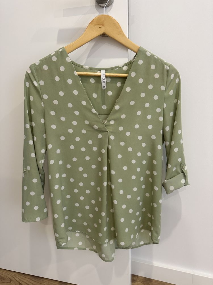 Camisa Tiffosi verde e branca, tamanho XS (NOVA)
