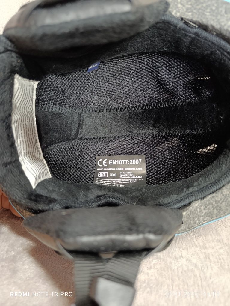 Kask narciarski dla dzieci rozmiar 49-51cm
