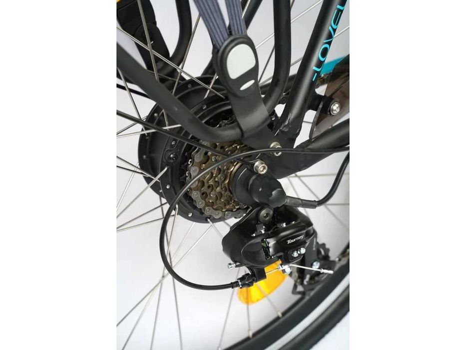 Rower elektryczny LOVELEC Nardo 26" Czarno/Niebieski i Czarno/Zielony