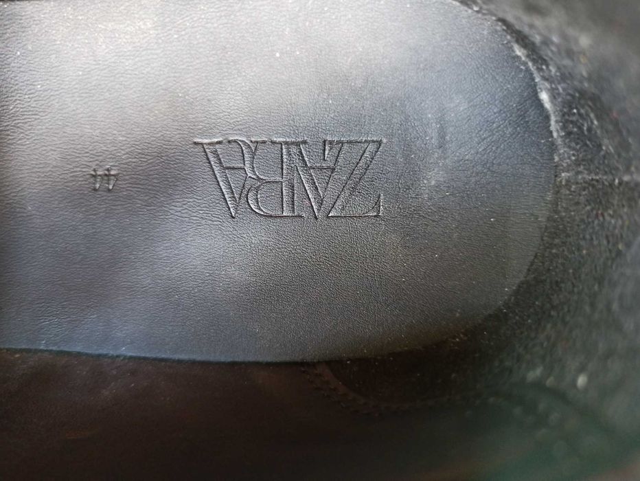 Туфли муж. ZARA цвет чёрный б/у