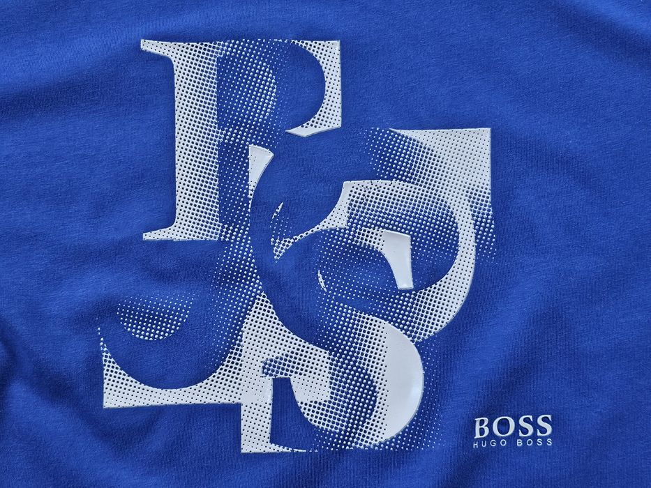 koszulka t-shirt HUGO BOSS meska r. M napis 3D - okazja