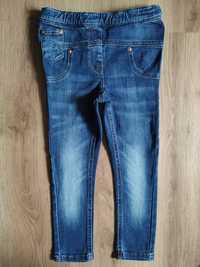 Next jeansy skinny fit rurki dżinsy tregginsy 110cm