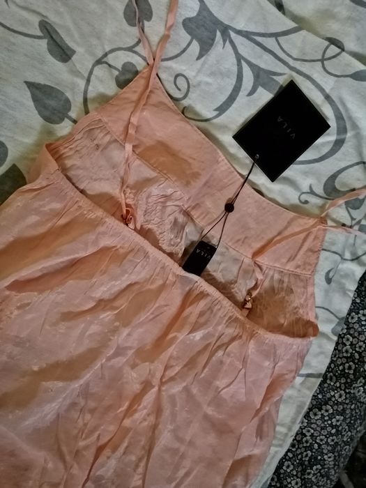 VILA _ bluzka top bluzeczka na ramiączkach Haftowana Wiskoza _ NOWA!