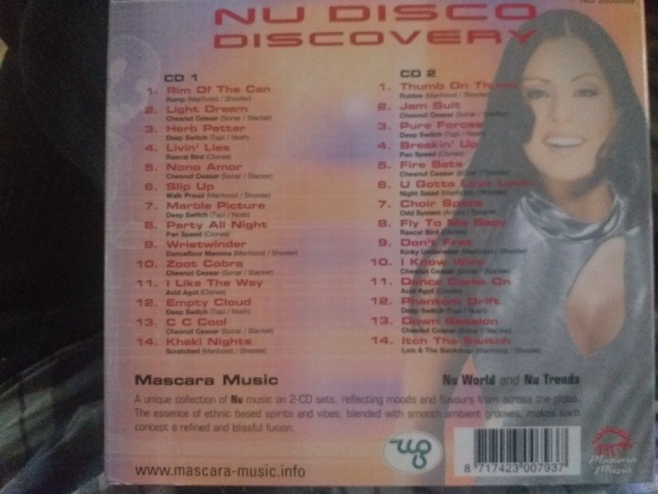 CD x 2 Nu Disco Discovery Mascara Music 2003