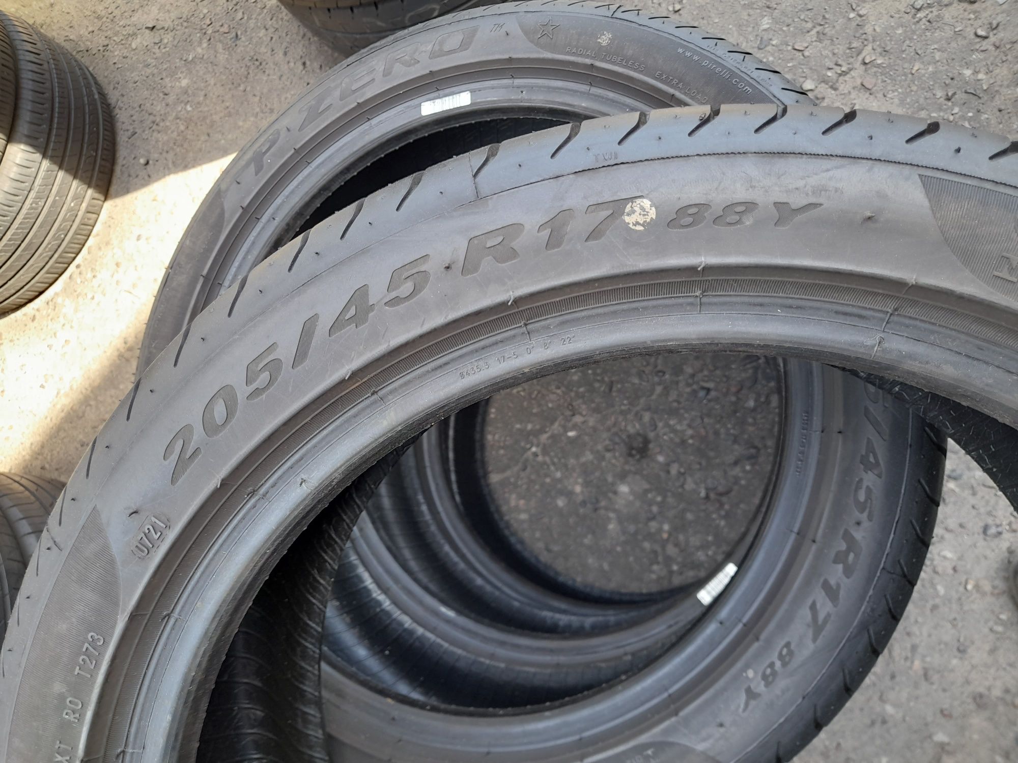 Opony nowe demo 205/45/17 pirelli 4 szt 2021