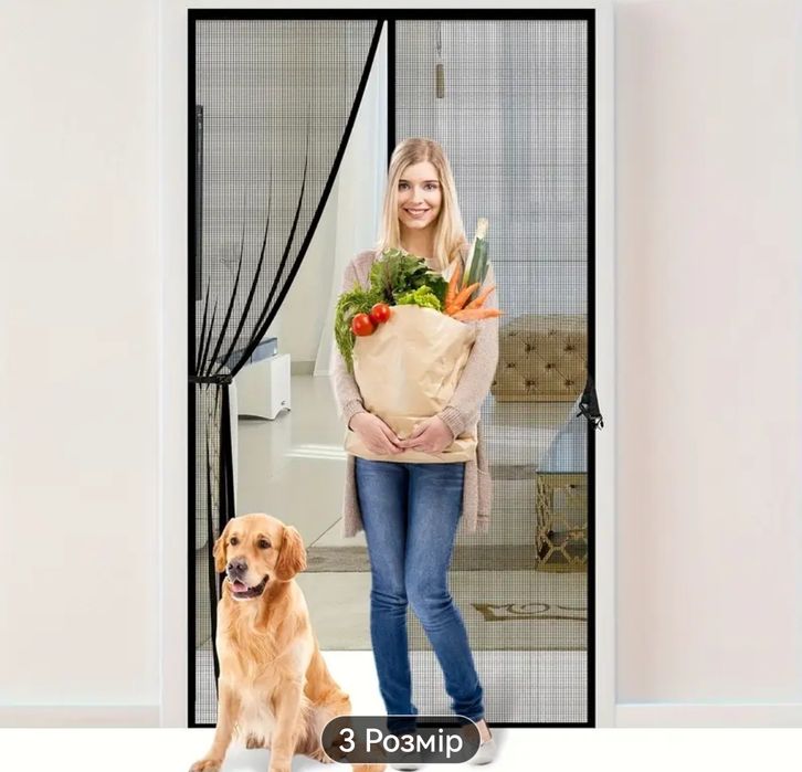 Антимоскитная сетка на двери