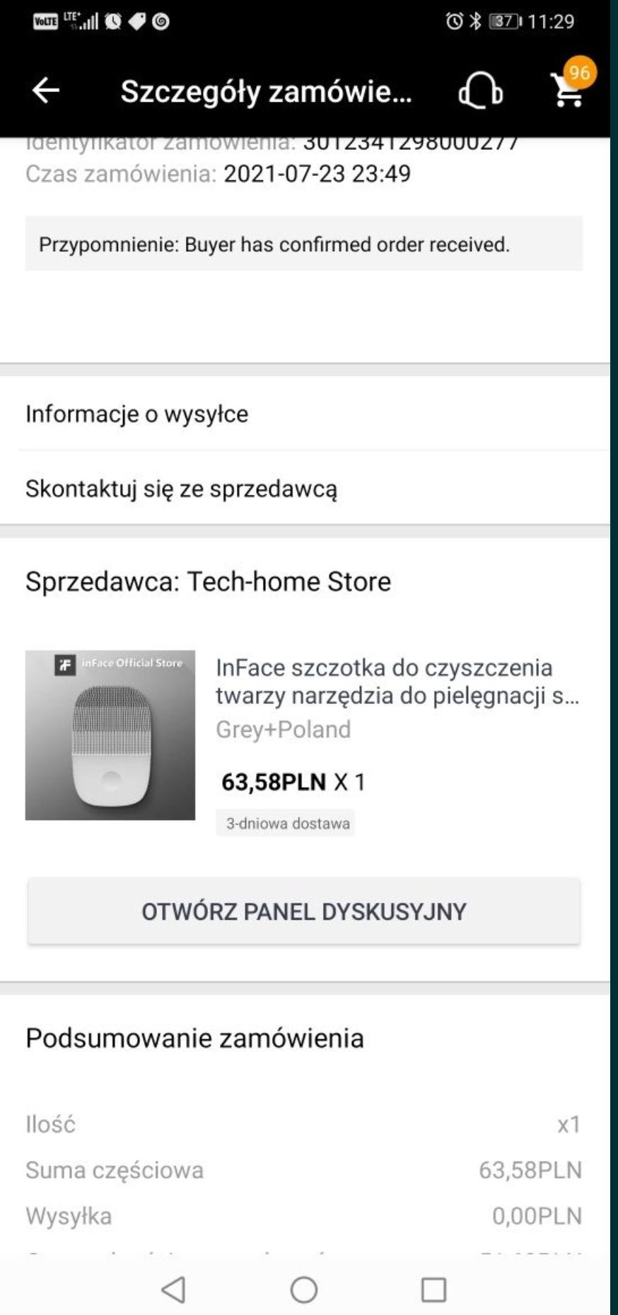 INFACE Szczoteczka - nowa!!!