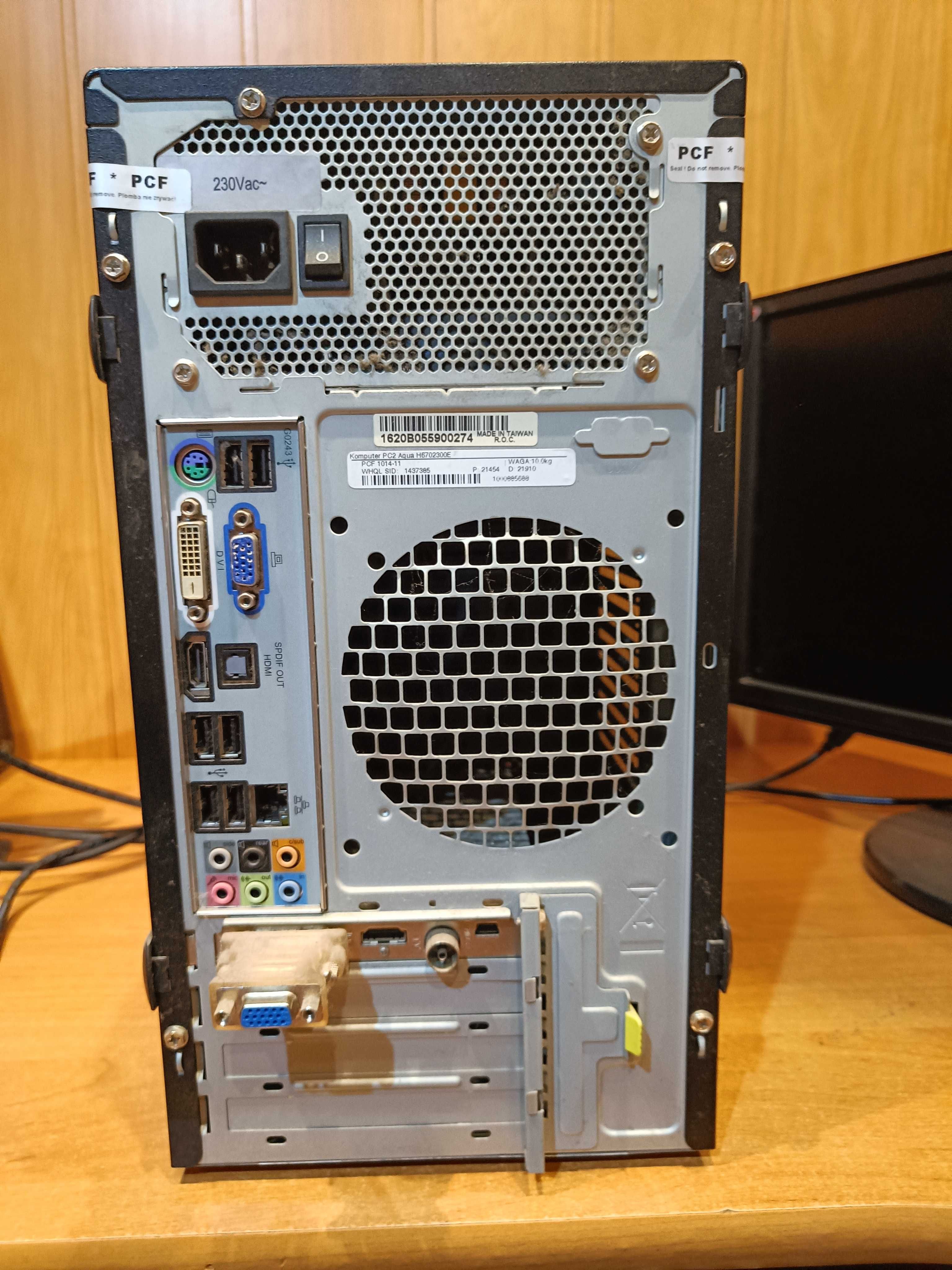 Komputer stacjonarny PC Factory z Win 7 Home Premium + Monitor
