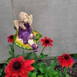 Anioł szkliwiony Figurka anioła ceramika szkliwiona glina hand made